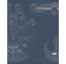 Star Wars Millennium Falcon Bauplan Poster