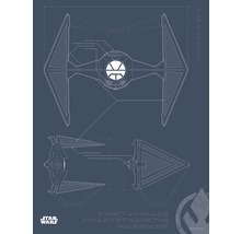 Bauplan eines TIE-Jägers aus Star Wars
