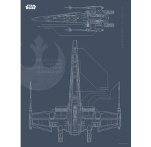 Star Wars X-Wing Bauplan Illustration