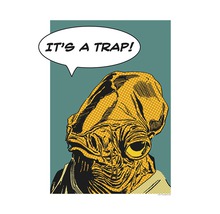 Illustration von Admiral Ackbar mit Sprechblase: Es ist eine Falle
