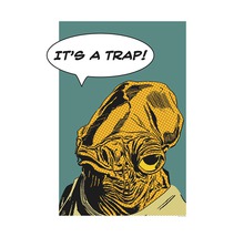 Illustration einer Comicfigur mit dem Zitat: Es ist eine Falle