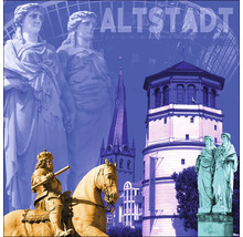 Collage mit dem Titel Altstadt, die Sehenswürdigkeiten und Denkmäler zeigt