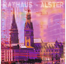 Abbildung des Hamburger Rathauses mit dem Schriftzug Rathaus Alster