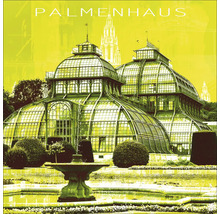 Das Palmenhaus mit Garten und Springbrunnen.