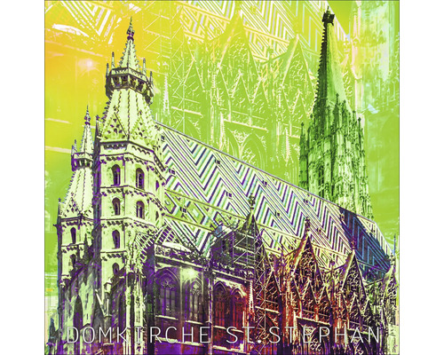 Glasbild Wien XII 50x50 cm