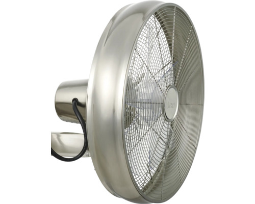 Wandventilator ohne Beleuchtung 213125EU Ø 46 cm 50 W Metall chrom gebürstet Lucci Wandventilator aus Metall