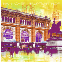 Hannover Hauptbahnhof Fassade mit Reiterstandbild