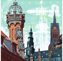 Illustration von Gebäuden in Hannover