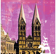 Bremer Dom Fassade mit Bremer Stadtmusikanten