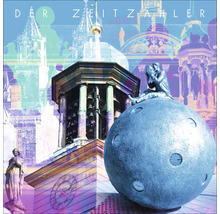 Der Zeitzähler Cover mit Uhr und Statue