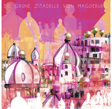 Die Grüne Zitadelle von Magdeburg Architektur Illustration