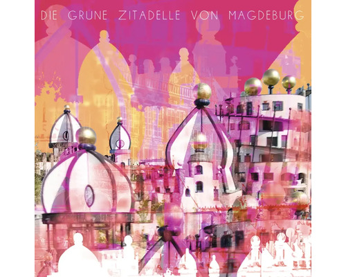 Die Grüne Zitadelle von Magdeburg Architektur Illustration