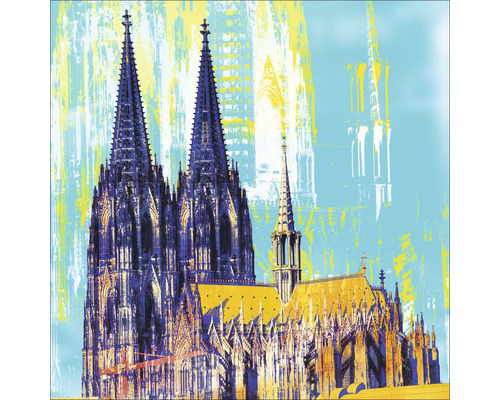 Glasbild Köln VI 50x50 cm