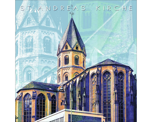 Glasbild Köln XI 20x20 cm