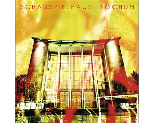 Glasbild Bochum Schauspielhaus 30x30 cm