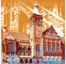 Glasbild Chemnitz VIII 20x20 cm