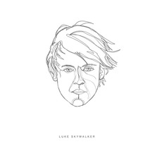 Illustration von Luke Skywalker als Strichzeichnung