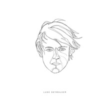 Luke Skywalker Strichzeichnung Porträt