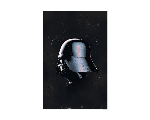 Darth Vader Helm auf einem Poster