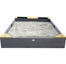 Quadratischer Sandkasten aus Holz mit Sandfüllung