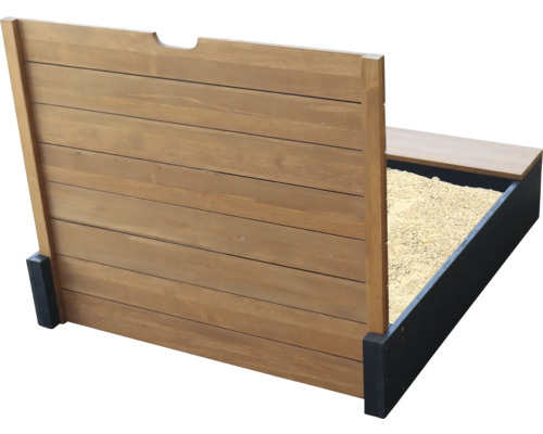Holzsandkasten mit verstellbarem Dach