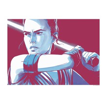 Illustration von Rey mit Lichtschwert