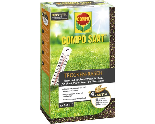 Rasensamen COMPO SAAT® Trockenrasen 1 kg Rasensamenmischung, hitzeresistent, klimaresistent für ca. 40 m²