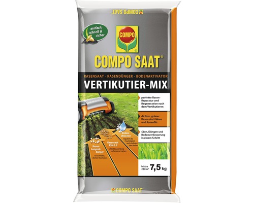 Rasensamen COMPO SAAT® Vertikutierer - Mix 7,5 kg für ca. 250 m²