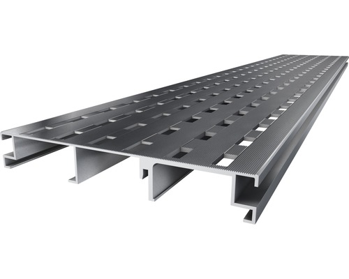 Aluminium Gitterrost mit quadratischen Aussparungen