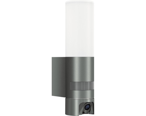 Steinel LED Sensor Außenwandleuchte 14,1W 925 lm 3000 K warmweiß Kameraleuchte inkl. SD Karte App steuerbar, dimmbar, Softlichtstart L 620 CAM S anthrazit