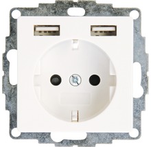 Steckdose mit zwei USB Anschlüssen