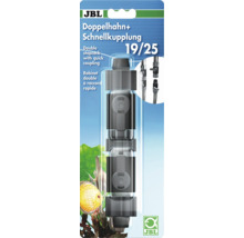 JBL Doppelhahn plus Schnellkupplung 19/25 für Aquarien