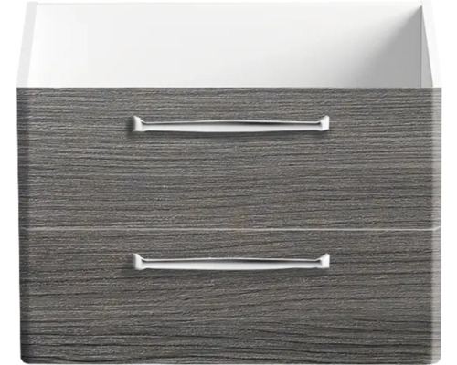 Badezimmerschrank mit zwei Schubladen und Griffen