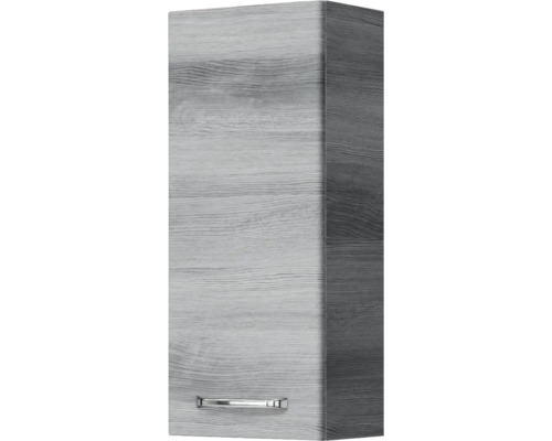 Hochschrank mit Tür und Griff im Holzdesign für das Badezimmer