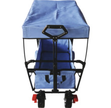 Bollerwagen axi faltbar mit Dach, Tasche, Bremse und Stange blau