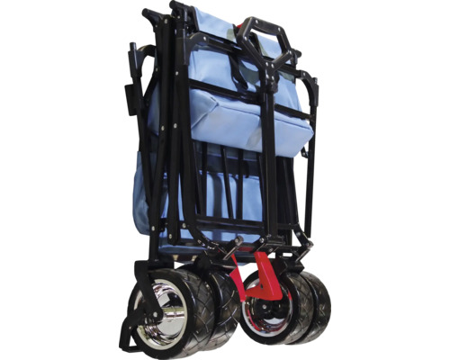 Zusammengeklappter Bollerwagen mit Rädern