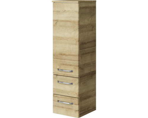 Hochschrank mit drei Schubladen und Holzoptik