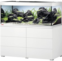 Aquarium-Kombination mit Unterschrank und Dekoration