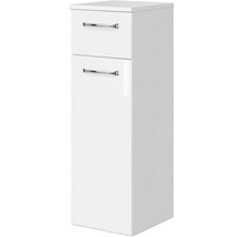 Badmöbel-Set Pelipal Kumba BxHxT 137 x 200 x 50 cm Frontfarbe weiß glanz 5-teilig und mehr mit Mineralguss-Waschtisch weiß, Midischrank und Unterschrank 99.770126092