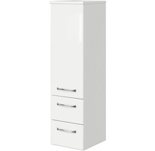 Badmöbel-Set Pelipal Kumba BxHxT 137 x 200 x 50 cm Frontfarbe weiß glanz 5-teilig und mehr mit Mineralguss-Waschtisch weiß, Midischrank und Unterschrank 99.770126092