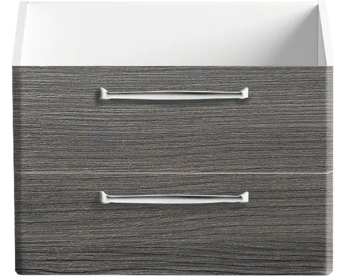 Waschtischunterschrank mit zwei Schubladen und Griffen