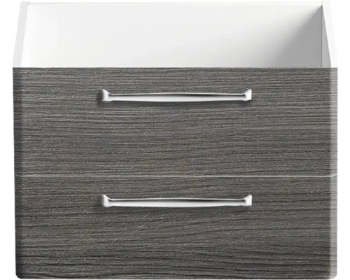 Badezimmerschrank mit zwei Schubladen und Griffen