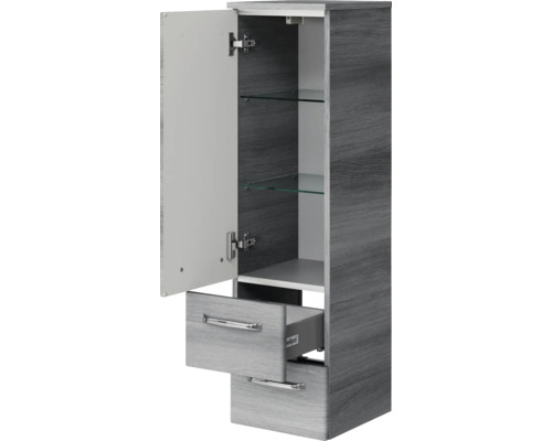Badezimmerschrank mit Schubladen, Tür und Regalböden