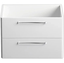 Badmöbel-Set Pelipal Kumba BxHxT 107 x 200 x 50 cm Frontfarbe weiß glanz 4-teilig mit Mineralguss-Waschtisch weiß und Unterschrank 99.770125091