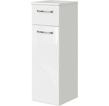 Badmöbel-Set Pelipal Kumba BxHxT 107 x 200 x 50 cm Frontfarbe weiß glanz 4-teilig mit Mineralguss-Waschtisch weiß und Unterschrank 99.770125091