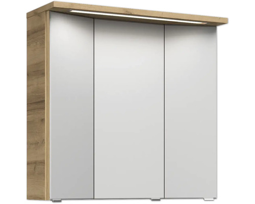 Spiegelschrank mit drei Türen und Beleuchtung