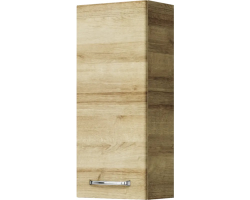 Hängeschrank mit Holzdekor und einem Griff