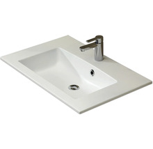 Badmöbel-Set Pelipal Kumba BxHxT 137 x 200 x 50 cm Frontfarbe eiche riviera Badmöbelset 5-teilig und mehr mit Waschtisch Mineralmarmor weiß und Mineralguss-Waschtisch Waschtischunterschrank Spiegelschrank mit LED-Beleuchtung Hochschrank Unterschrank-thumb-4