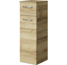 Badmöbel-Set Pelipal Kumba BxHxT 137 x 200 x 50 cm Frontfarbe eiche riviera Badmöbelset 5-teilig und mehr mit Waschtisch Mineralmarmor weiß und Mineralguss-Waschtisch Waschtischunterschrank Spiegelschrank mit LED-Beleuchtung Hochschrank Unterschrank-thumb-5