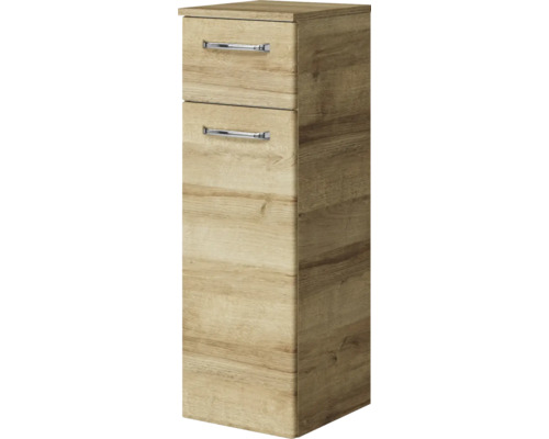 Badmöbel Hochschrank mit zwei Schubladen